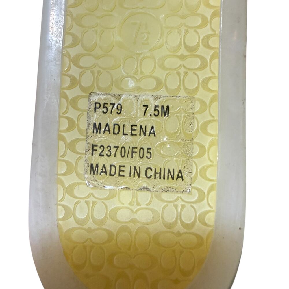 Coach Madlena Jelly Pom Pom Y2k Sandal Women size 7.5 - Picture 5 of 6